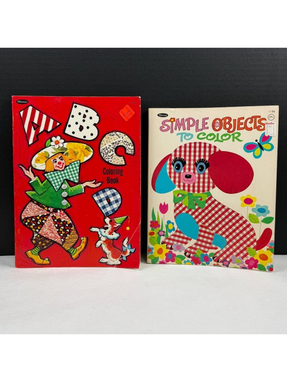 Vintage 1960's Whitman Coloring Activity Books Lot Of 2